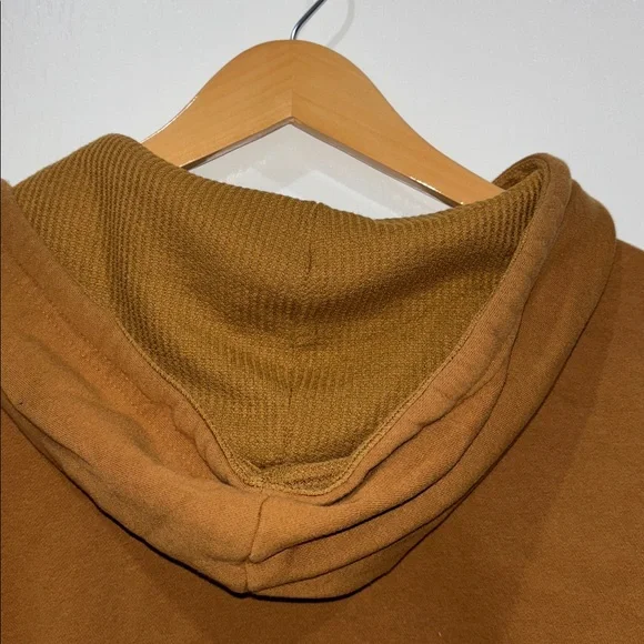 Genuine DICKIES  zippered HOODIE  SWEATSHIRT Sz Mens medium Brown grunge work - Picture 5 of 6